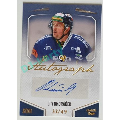 2022/23 Goal Cards Chance Liga 1. série #A-83 Jiří Ondráček Autograph 32/49
