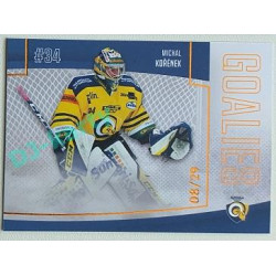 2022/23 Goal Cards Chance Liga 2. série #G-39 Michal Kořének Goalies Parallel xx/29
