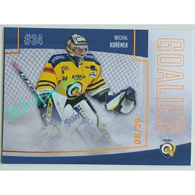 2022/23 Goal Cards Chance Liga 2. série #G-39 Michal Kořének Goalies Parallel xx/29