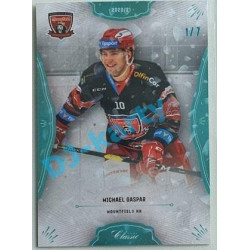 2020/21 OFS 2. série Michael Gaspar #329 1/7 Blue Aquadropp