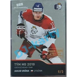 2020 MK reprezentace Jakub Vrána #58 4/5 Silver Czech Expo
