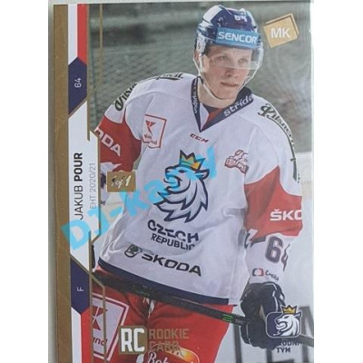 2021 MK reprezentace Jakub Pour RC EHT #30 1/1 Gold