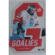 2021 MK reprezentace Dominik Furch #G9 06/25 Goalies Red Die-cut
