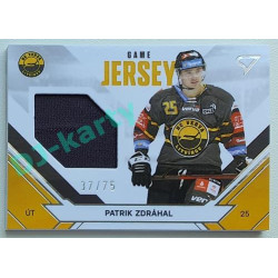 2021/22 Sportzoo TIPSPORT ELH 2. série #JS-PZ Patrik Zdráhal Game Jersey 37/75