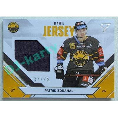 2021/22 Sportzoo TIPSPORT ELH 2. série #JS-PZ Patrik Zdráhal Game Jersey 37/75