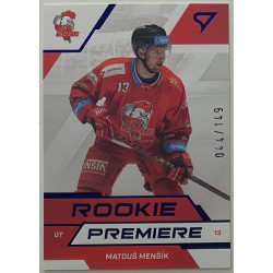 2022/23 Sportzoo ELH 1. série #RP-08 Matouš Menšík Rookie Premiere Limited xxx/149