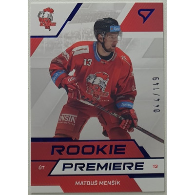 2022/23 Sportzoo ELH 1. série #RP-08 Matouš Menšík Rookie Premiere Limited xxx/149