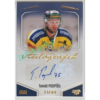 2022/23 Goal Cards Chance Liga 1. série #A-84 Tomáš Pospíšil Autograph 33/49