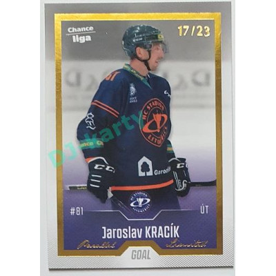 2022/23 Goal Cards Chance Liga 1. série #070 Jaroslav Kracík Gold 17/23