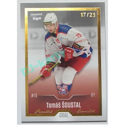 2022/23 Goal Cards Chance Liga 1. série #164 Tomáš Šoustal Gold 03/23