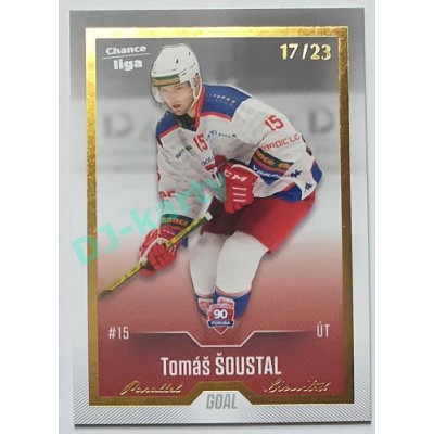 2022/23 Goal Cards Chance Liga 1. série #164 Tomáš Šoustal Gold 03/23