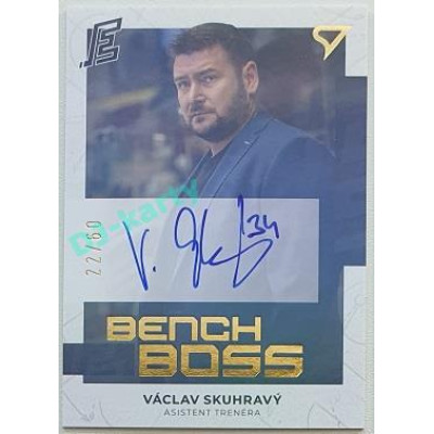2022/23 Sportzoo ELH 2. série #BBS-VS Václav Skuhravý Bench Boss Auto xx/60
