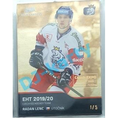 2020 MK reprezentace Radan Lenc #20 1/5 Gold Czech Expo