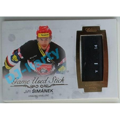 2017/18 OFS Jiří Šimánek #GUS-6 20/20 Game Used Stick