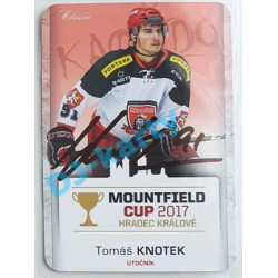 2017 OFS Mountfield Cup Tomáš Knotek #33 2/10 Autograph Die Cut