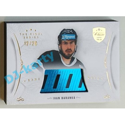 2021/22 OFS The Final Series Ivan Baranka #STI-BAI 12/20 Game Used Stick Gold