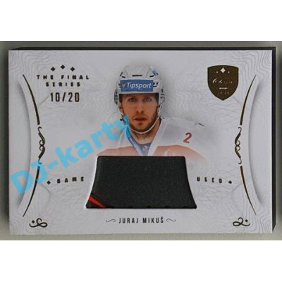 2021/22 OFS The Final Series Juraj Mikuš #STI-MIJ 10/20 Game Used Stick Gold
