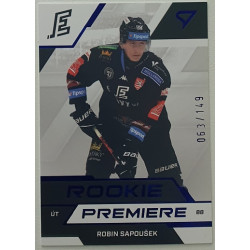 2022/23 Sportzoo ELH 1. série #RP-09 Robin Sapoušek Rookie Premiere Limited xxx/149