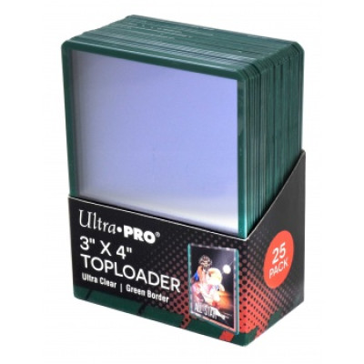 Ultra Pro - Toploader 35pt 3''x4'' Green Border 1 ks