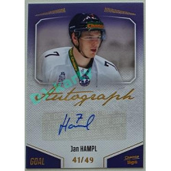 2022/23 Goal Cards Chance Liga 2. série #111 Jan Hampl Autograph xx/49