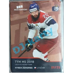 2020 MK reprezentace Hynek Zohorna Tým MS 2019 #60 06/25 Red