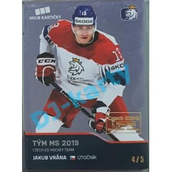 2020 MK reprezentace Jakub Vrána #58 4/5 Blue Czech Expo