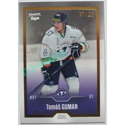 2022/23 Goal Cards Chance Liga 1. série #072 Tomáš Guman Gold 04/23
