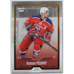 2022/23 Goal Cards Chance Liga 1. série #166 Roman Pšurný Gold 17/23