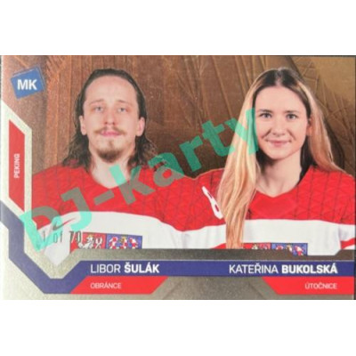 2021/22 MK reprezentace #086 L. Šulák / K. Bukolská ZOH Bronze 1 of 70