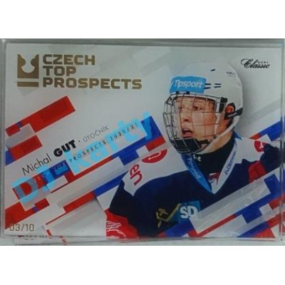 2020/21 OFS 2. série Michal Gut #CTP-15 03/10 Czech Top Prospects Plexiglass