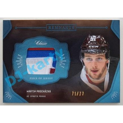 2020/21 OFS 2. série Martin Procházka #RPS-MPR 71/77 Game Used Remnants