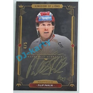 2021 OFS Kingdom of Lions Filip Pavlík #A04 4/5 Authentic Signature GOLD