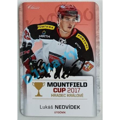 2017 OFS Mountfield Cup Lukáš Nedvídek #35 2/10 Autograph Die Cut