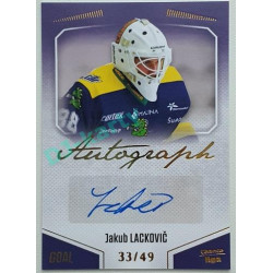 2022/23 Goal Cards Chance Liga 1. série #A-73 Jakub Lackovič Autograph 31/49