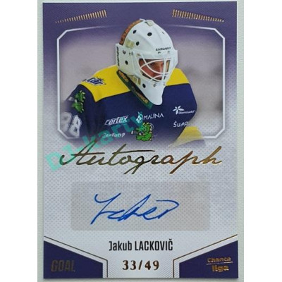 2022/23 Goal Cards Chance Liga 1. série #A-73 Jakub Lackovič Autograph 31/49