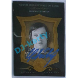 2020 OFS Síň slávy českého hokeje Bohuslav Šťastný #SSCH-BŠŤ 06/20 Black Authentic Signature Blue