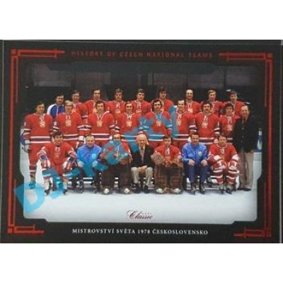 2020 OFS SSČH Mistrovství světa 1978 Československo #HCNT-30 05/30 History of Czech National Teams Red