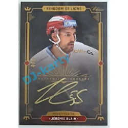 2021 OFS Kingdom of Lions Jérémie Blain #A03 4/5 Authentic Signature GOLD