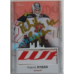 2017 OFS Mountfield Cup Patrik Rybár #26 2/4 Game Used Stick Gold Signature