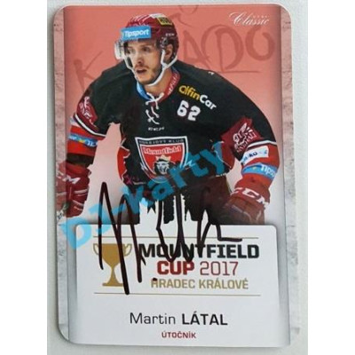 2017 OFS Mountfield Cup Martin Látal #36 2/10 Autograph Die Cut