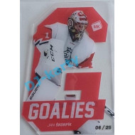 2021 MK reprezentace Jan Škorpík U19 #G13 06/25 Goalies Red Die-cut