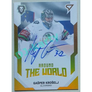 2021/22 Sportzoo TIPSPORT ELH 2. série #AWS-17 Gašper Krošelj Around The World Auto 49/90