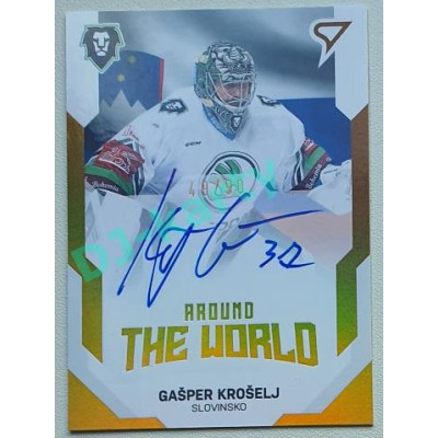 2021/22 Sportzoo TIPSPORT ELH 2. série #AWS-17 Gašper Krošelj Around The World Auto 49/90