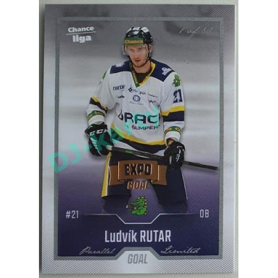 2022/23 Goal Cards Chance Liga 1. série #177 Ludvík Rutar Expo Pard. Silver 1 of 3
