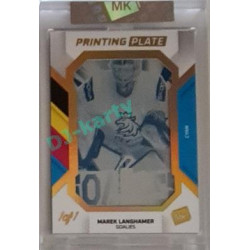 2023 MK The Gamers #PP-ML Marek Langhamer 2022 Goalies Printing Plate 1/1 Cyan