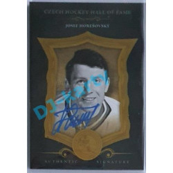 2020 OFS Síň slávy českého hokeje Josef Horešovský #SSCH-JHR 15/20 Black Authentic Signature Blue