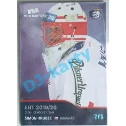 2020 MK reprezentace Šimon Hrubec EHT #10  2/5 Blue