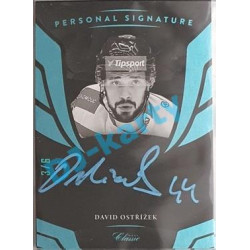2020/21 OFS 1. série David Ostřížek #PS-DAOS 3/6 Personal Signature Blue
