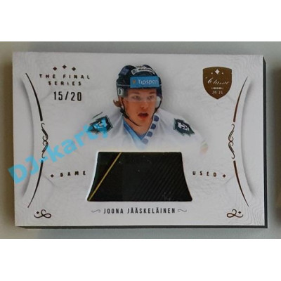 2021/22 OFS The Final Series Joona Jääskeläinen #STI-JAJ 15/20 Game Used Stick Gold