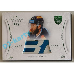 2021/22 OFS The Final Series Jan Piskáček #STI-PIJ 4/5 Game Used Stick Emerald